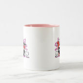 チビ(小さくかわいく書いた感じ)ハーレークイン&チビ(小さくかわいく書いた感じ)キャットウーマンウィ ツートーンマグカップ (中央)