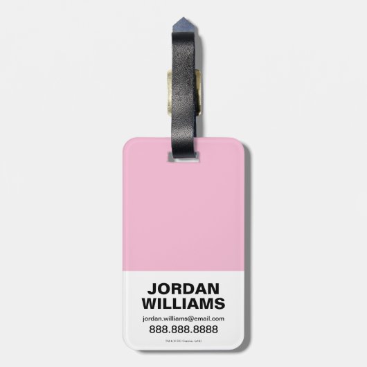 チビ（小さくかわいく書いた感じ）ハーレークイン&チビ（小さくかわいく書いた感じ）キャットウーマンウィ ラゲッジタグ (裏面縦)