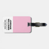 チビ（小さくかわいく書いた感じ）ハーレークイン&チビ（小さくかわいく書いた感じ）キャットウーマンウィ ラゲッジタグ (裏面横)