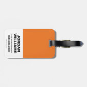 チビ(小さくかわいく書いた感じ)ハーレークイン&チビ(小さくかわいく書いた感じ)ジョーカーハート ラゲッジタグ (裏面横)