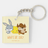 チビ(小さくかわいく書いた感じ)バグBUNNY™、TWETY™、TAZ™ キーホルダー (裏面)