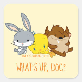 チビ（小さくかわいく書いた感じ）バグBUNNY™、TWETY™、TAZ™ スクエアシール