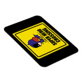 チビ(小さくかわいく書いた感じ)バットウーマンすごいヒーロークロッシングサイン マグネット (右側)