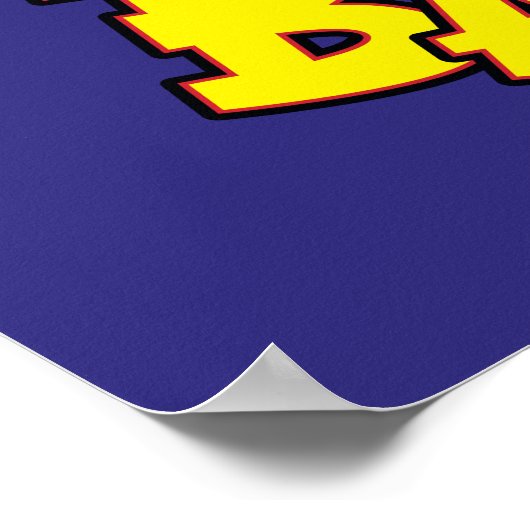 チビ（小さくかわいく書いた感じ）バットガールとゴッサムスカイライン&ロゴ ポスター (角)