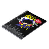 チビ(小さくかわいく書いた感じ)バットガール準備完了 ノートブック (左側)