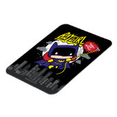 チビ(小さくかわいく書いた感じ)バットガール準備完了 マグネット (左側)