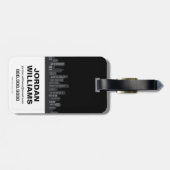 チビ（小さくかわいく書いた感じ）バットガール準備完了 ラゲッジタグ (裏面横)