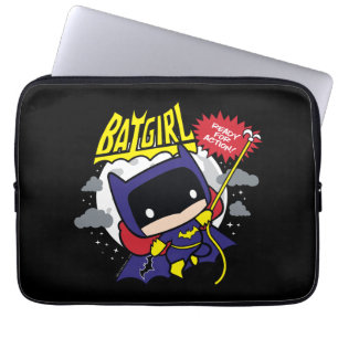 チビ(小さくかわいく書いた感じ)バットガール準備完了 ラップトップスリーブ