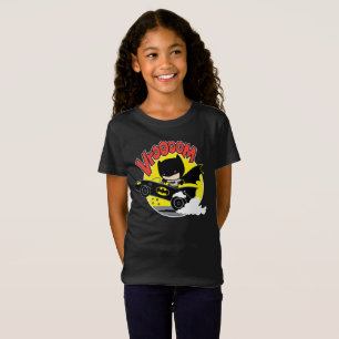 チビ(小さくかわいく書いた感じ)バットマンインザバットモバイル Tシャツ