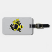 チビ(小さくかわいく書いた感じ)バットマンスケールザシティ ラゲッジタグ (正面横)