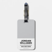 チビ(小さくかわいく書いた感じ)バットマンスケールザシティ ラゲッジタグ (裏面縦)