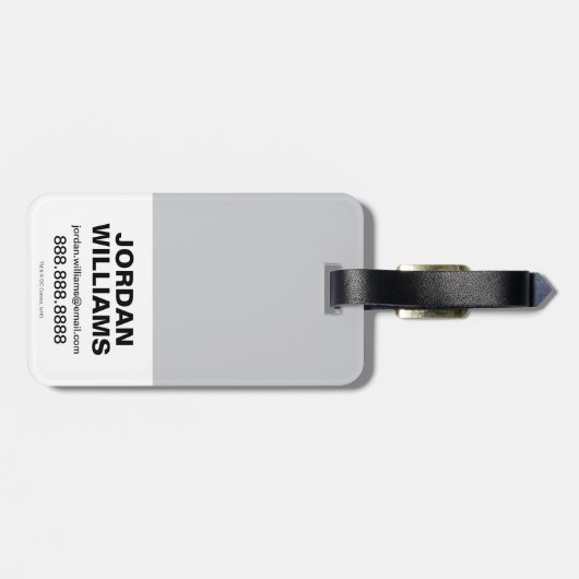 チビ(小さくかわいく書いた感じ)バットマンスケールザシティ ラゲッジタグ (裏面横)