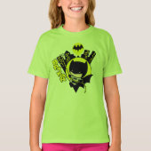 チビ（小さくかわいく書いた感じ）バットマンスケールザシティ Tシャツ (正面)