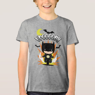 チビ（小さくかわいく書いた感じ）バットマンバットサイクル トライブレンドＴシャツ
