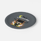 チビ（小さくかわいく書いた感じ）バットマンバットサイクル ペーパープレート (アングル)