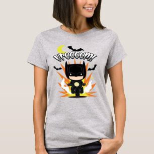 チビ(小さくかわいく書いた感じ)バットマンバットサイクル Tシャツ