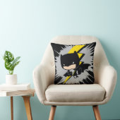 チビ(小さくかわいく書いた感じ)バットマン稲妻キック クッション (椅子)