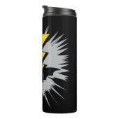 チビ(小さくかわいく書いた感じ)バットマン稲妻キック タンブラー (回転右)