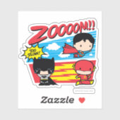 チビ(小さくかわいく書いた感じ)バットマン遅い! シール (シート)