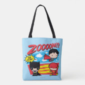 チビ(小さくかわいく書いた感じ)バットマン遅い! トートバッグ (裏面)