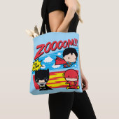 チビ(小さくかわいく書いた感じ)バットマン遅い! トートバッグ (クローズアップ)