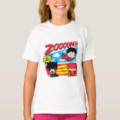 チビ(小さくかわいく書いた感じ)バットマン遅い! Tシャツ (正面)