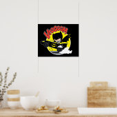 チビ(小さくかわいく書いた感じ)バットマン ポスター (キッチン)