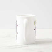 チビ（小さくかわいく書いた感じ）バットマン – 一緒に犯罪と闘おう ボーンチャイナマグカップ (裏面)