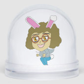 チビ（小さくかわいく書いた感じ）バニーガールセラミックオーナメント (正面)