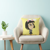 チビ(小さくかわいく書いた感じ)バニーガール装飾用クッション クッション (椅子)