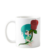 チビ（小さくかわいく書いた感じ）バラとバラ