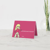 チビ（小さくかわいく書いた感じ）バレンタインハート シーズンカード (裏面)