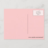 チビ（小さくかわいく書いた感じ）バレンタインハート シーズンポストカード (裏面)