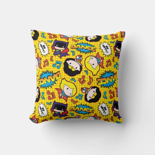 チビ(小さくかわいく書いた感じ)ヒロインダンスパターン クッション (正面)