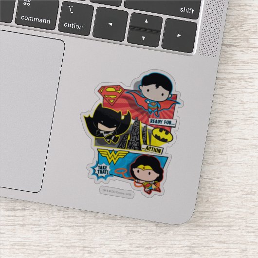 チビ(小さくかわいく書いた感じ)ヒーローが行動に出る! シール (詳細)