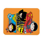 チビ(小さくかわいく書いた感じ)ヒーローが行動に出る! マグネット (横)