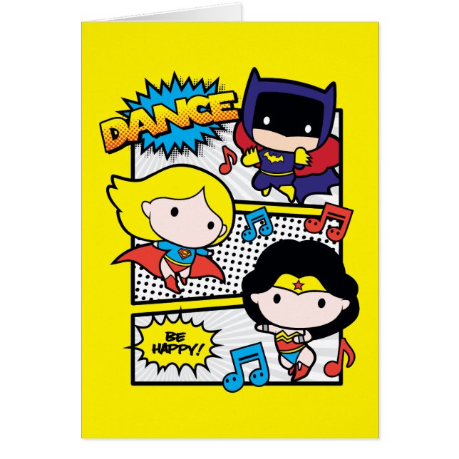 チビ（小さくかわいく書いた感じ）ヒーローズ踊り (正面)