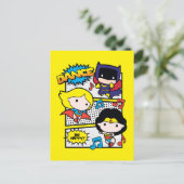 チビ(小さくかわいく書いた感じ)ヒーローズ踊り ポストカード (スタンド正面)