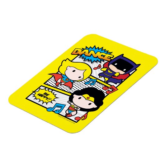 チビ(小さくかわいく書いた感じ)ヒーローズ踊り マグネット (左側)