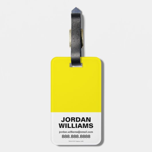 チビ（小さくかわいく書いた感じ）ヒーローズ踊り ラゲッジタグ (裏面縦)