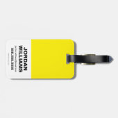 チビ（小さくかわいく書いた感じ）ヒーローズ踊り ラゲッジタグ (裏面横)