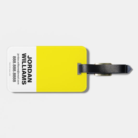 チビ（小さくかわいく書いた感じ）ヒーローズ踊り ラゲッジタグ (裏面横)