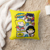 チビ(小さくかわいく書いた感じ)ヒーロー踊り クッション (ブランケット)