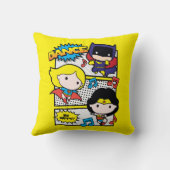 チビ(小さくかわいく書いた感じ)ヒーロー踊り クッション (裏面)