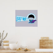 チビ（小さくかわいく書いた感じ）ビザロ北極視 ポスター (キッチン)