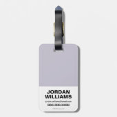 チビ(小さくかわいく書いた感じ)ビザロ北極視 ラゲッジタグ (裏面縦)