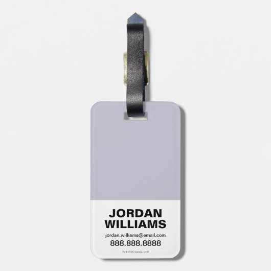 チビ(小さくかわいく書いた感じ)ビザロ北極視 ラゲッジタグ (裏面縦)