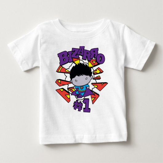 チビ（小さくかわいく書いた感じ）ビザロ#1 ベビーTシャツ (正面)