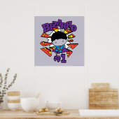 チビ（小さくかわいく書いた感じ）ビザロ#1 ポスター (キッチン)