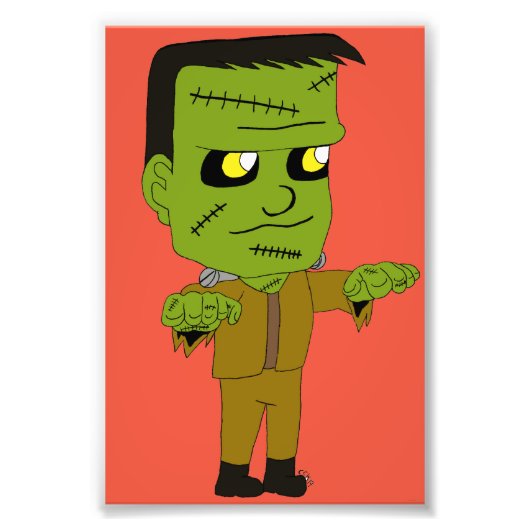 チビ（小さくかわいく書いた感じ） フォトプリント            (正面)